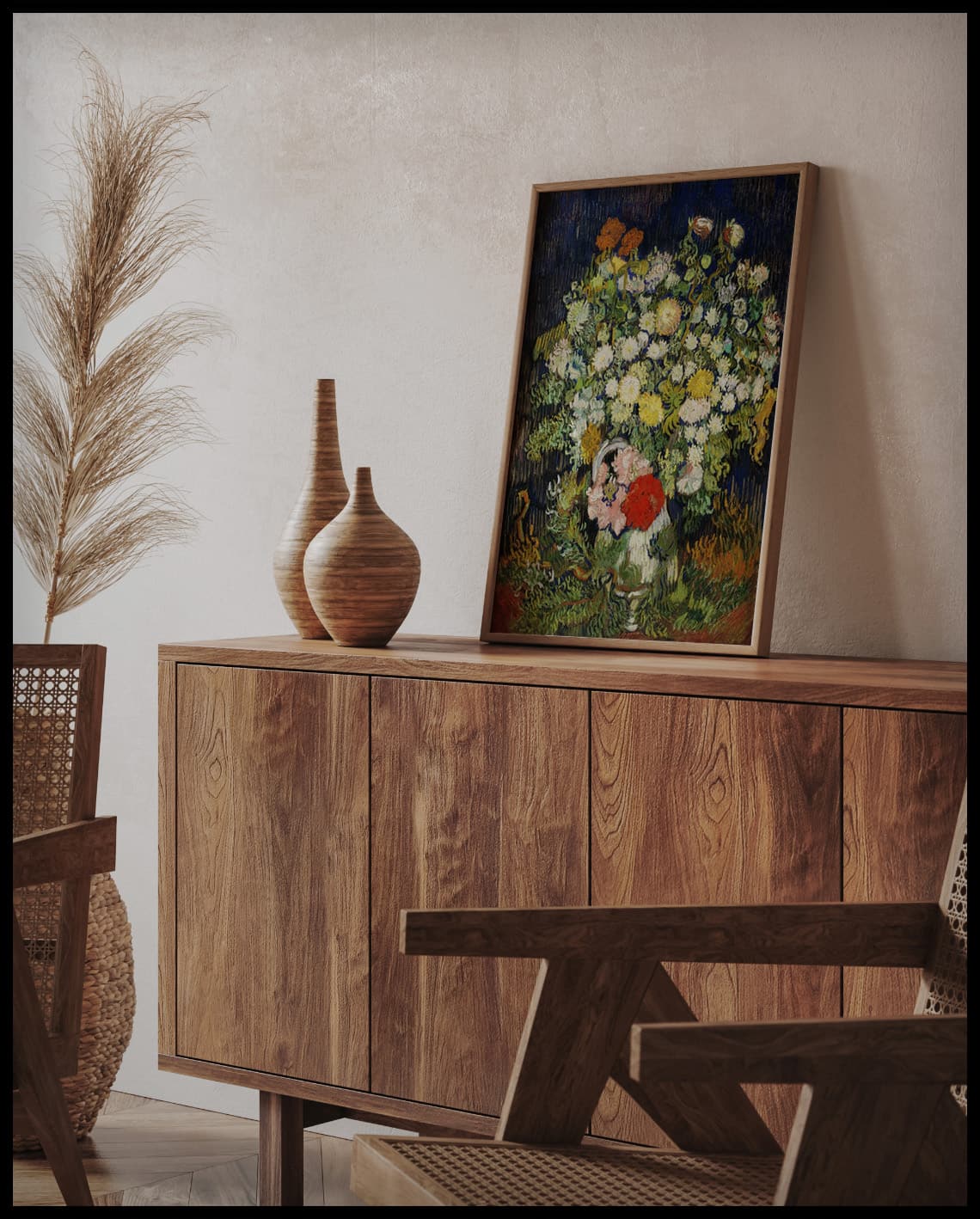 Bouquet of flowers in a vase