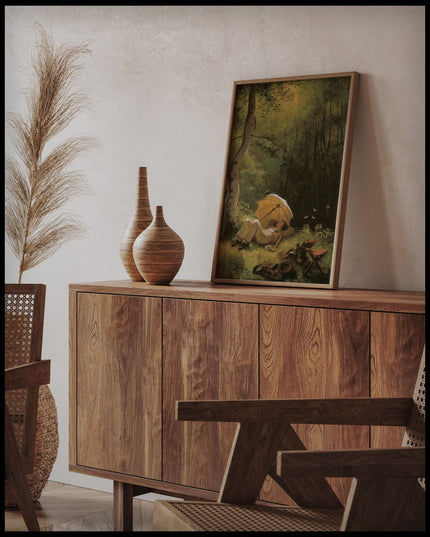 Der Maler auf einer Waldlichtung