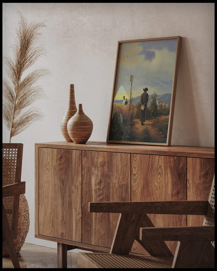 Der verbotene Weg (Jesuitenpater in der Landschaft)