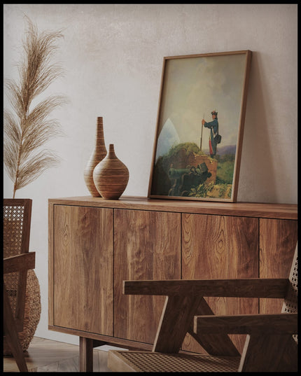 Gähnende Schildwache Auf der Bastei