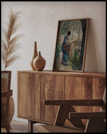 Madame Monet Embroidering