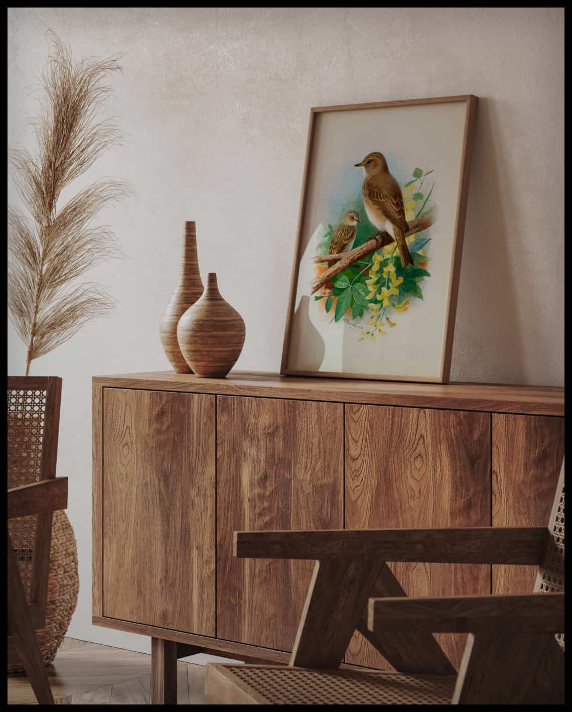 Gray flycatcher poster