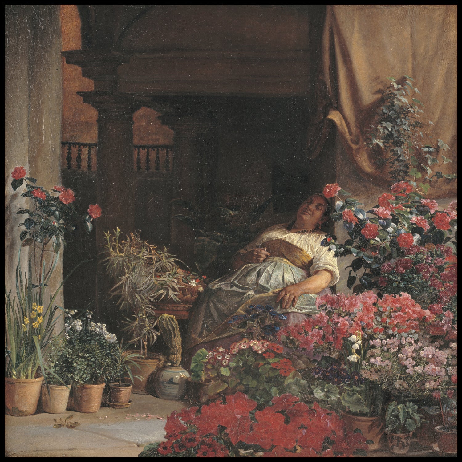 Un Florentine Flower Seller