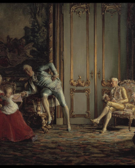 An Interior from the Past Century. Scene from the Court of Christian VII
