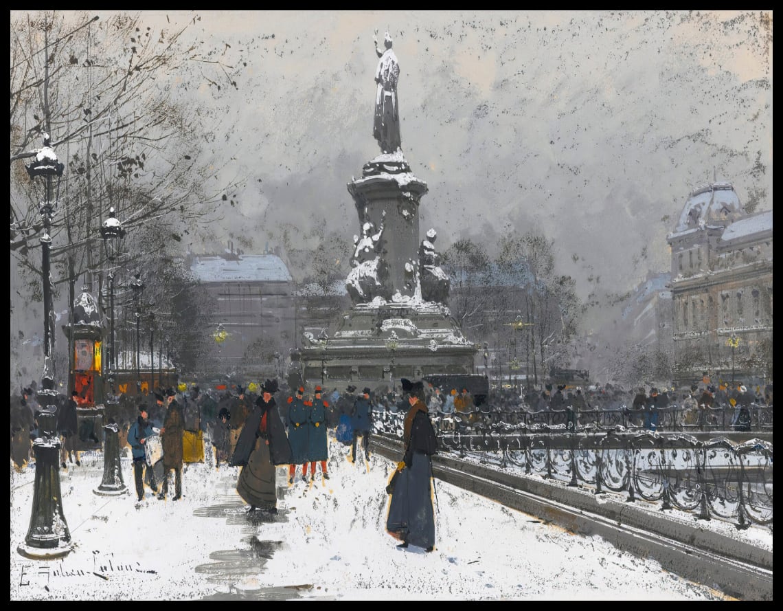 La Place De La République (Neige)