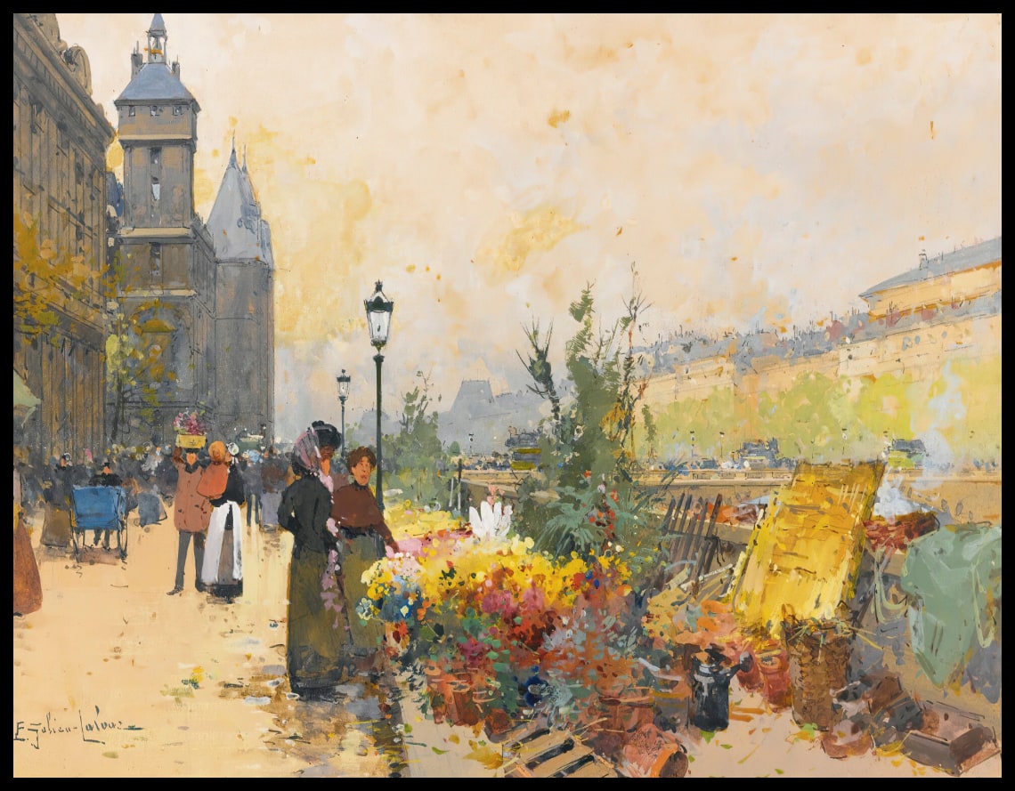 Le Marché Des Fleurs À La Cité