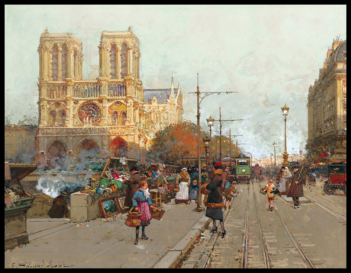 Notre Dame de Paris Vue du Quai de Montebello