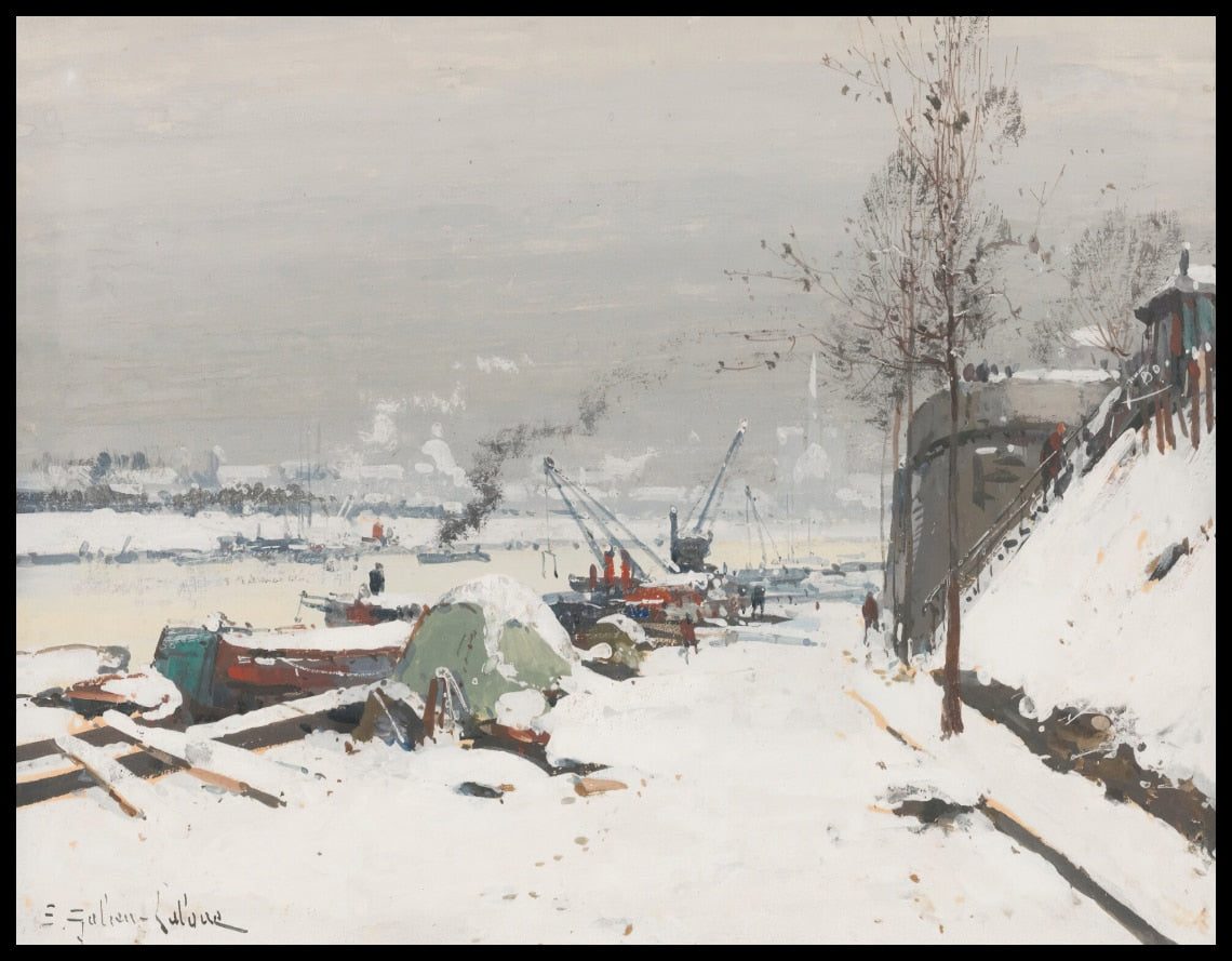 Quai De Bercy Sous La Neige