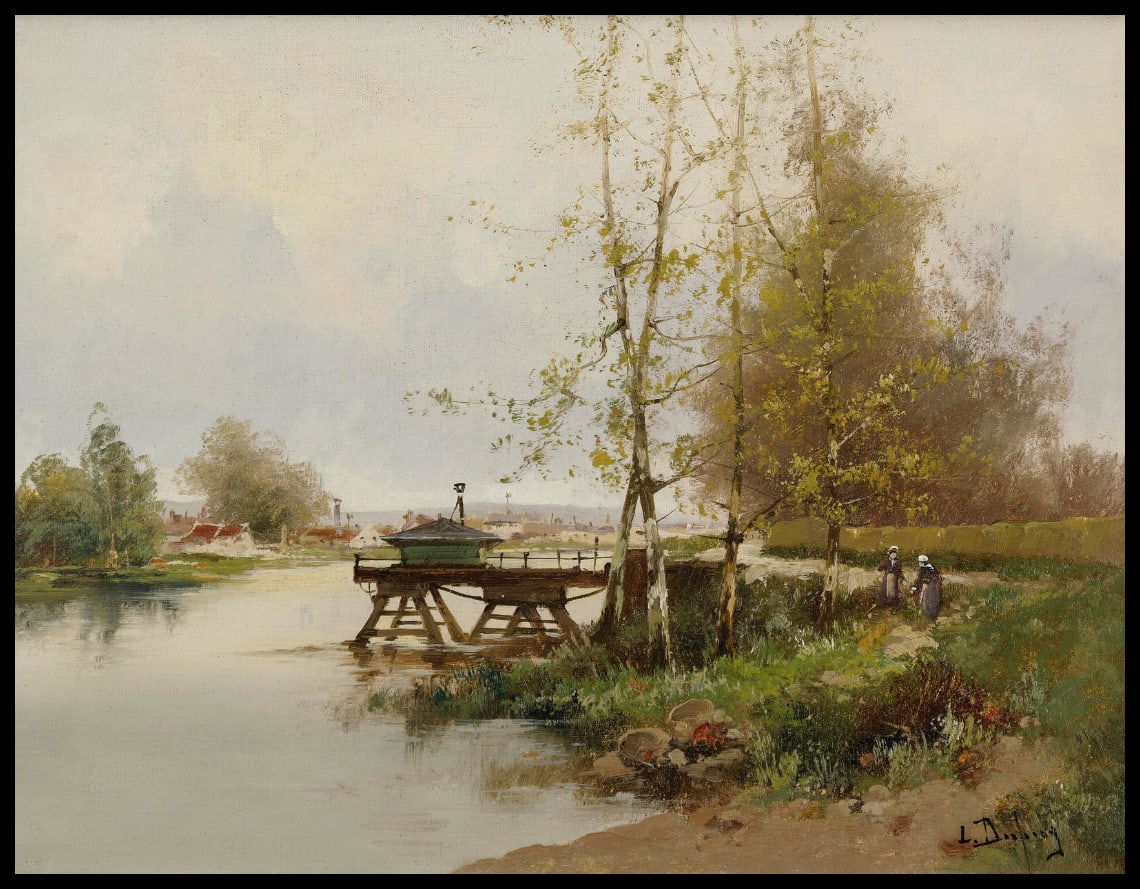 The Pond At The Edge Of The Village