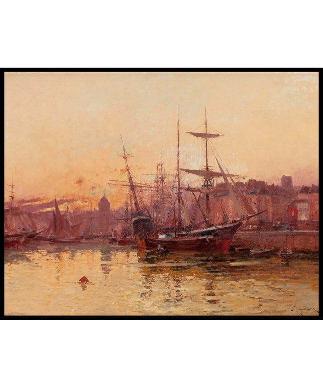 Voiliers à quai en Normandie