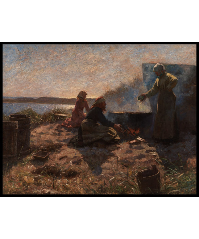 Boiling Train Oil at Nymindegab, Jutland