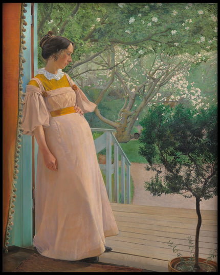 At the French Windows. The Artist's Wife