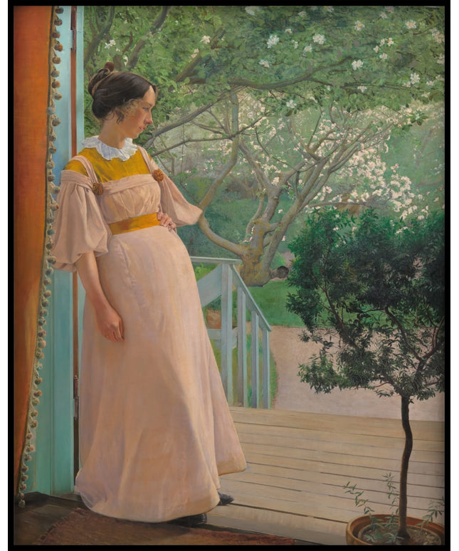 At the French Windows. The Artist's Wife