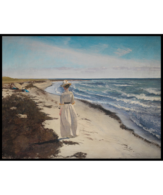 Lady at Karrebæksminde Beach, Zealand