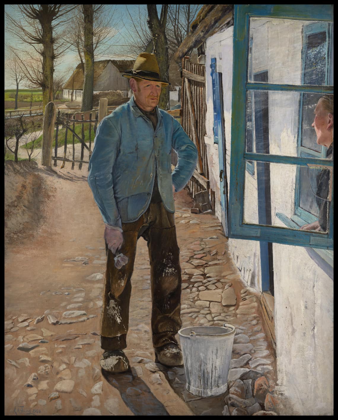 Blanchiment de la vieille maison