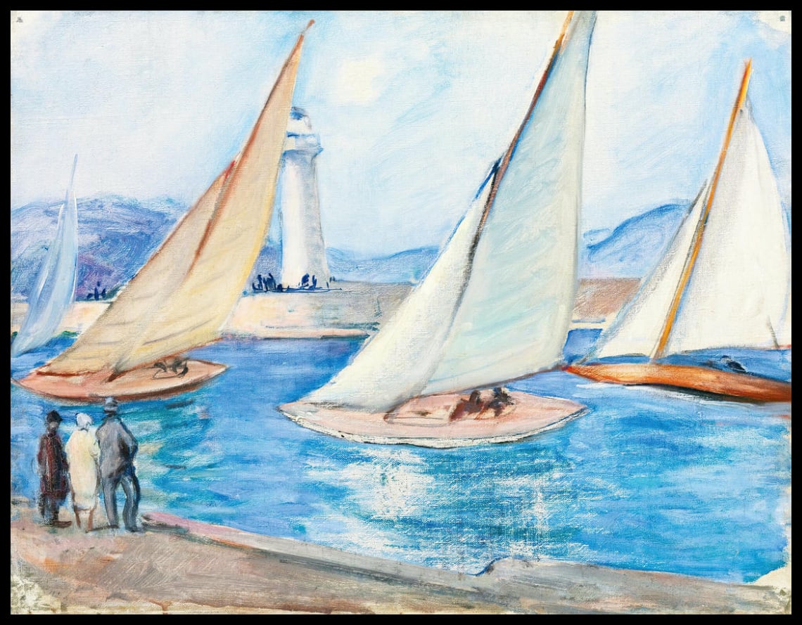 Départ De Régates Dans Le Midi, St. Tropez