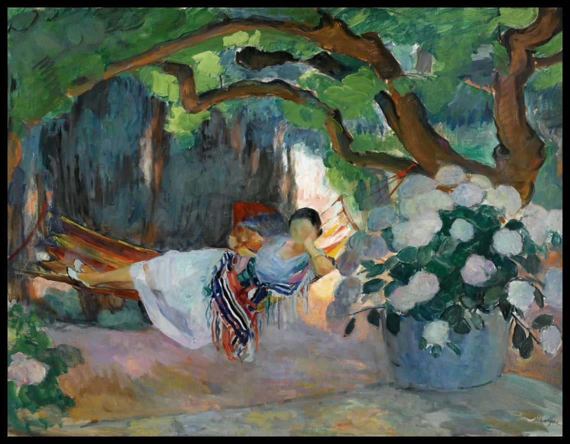 Le Pradet, Jeune Femme Au Hamac (Nono)