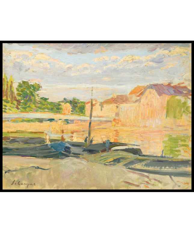 Péniches Au Bord De La Marne