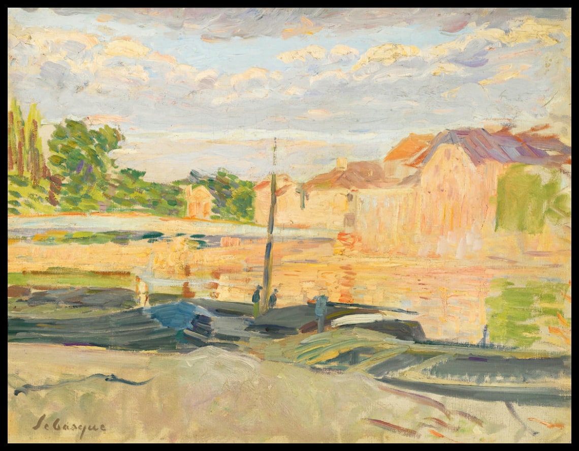 Péniches Au Bord De La Marne
