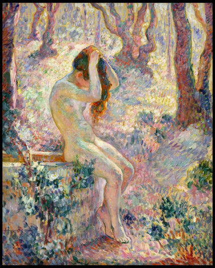 Young Nude Seated on the Edge of a Well