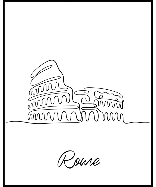 Rom Line-Art Poster