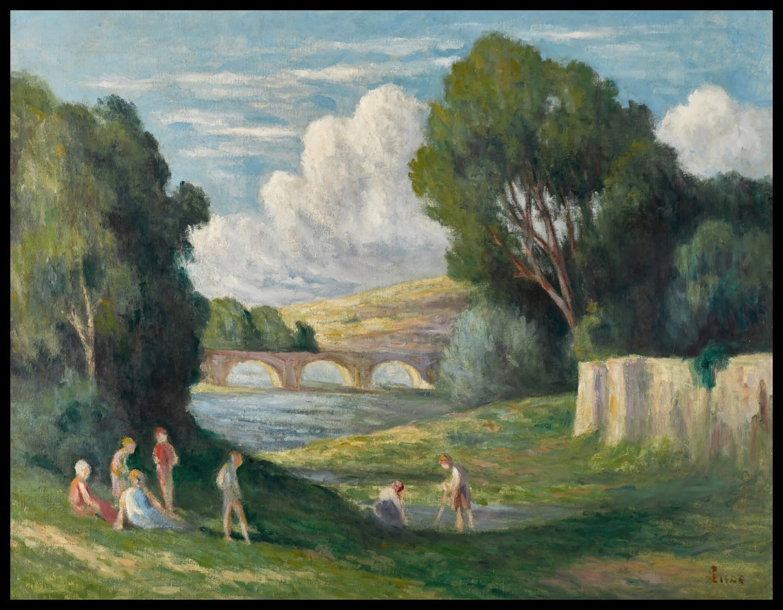 Rolleboise, Baigneurs Près Du Bras De Seine