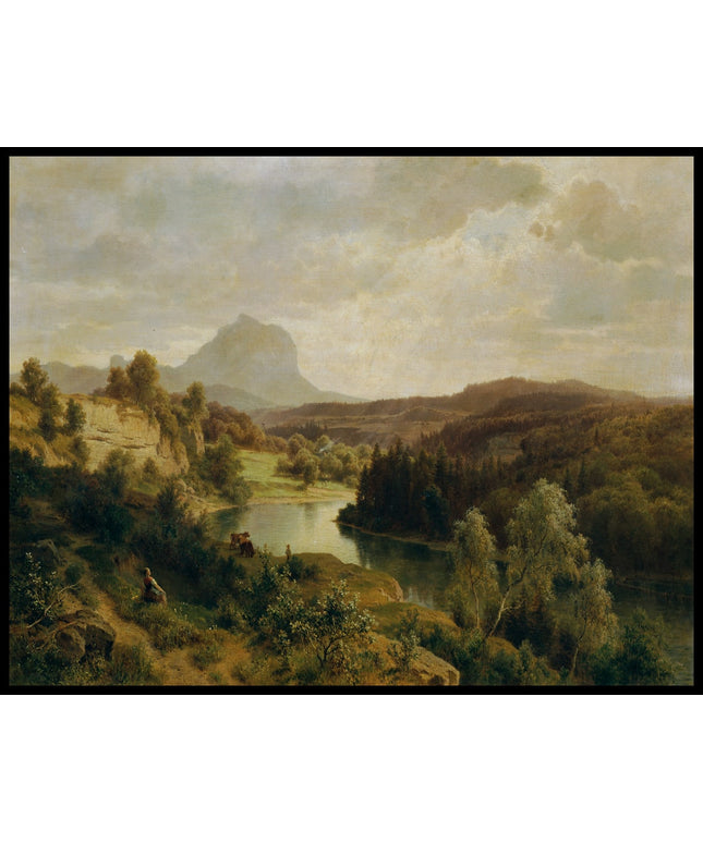 Die Traun und der Traunstein