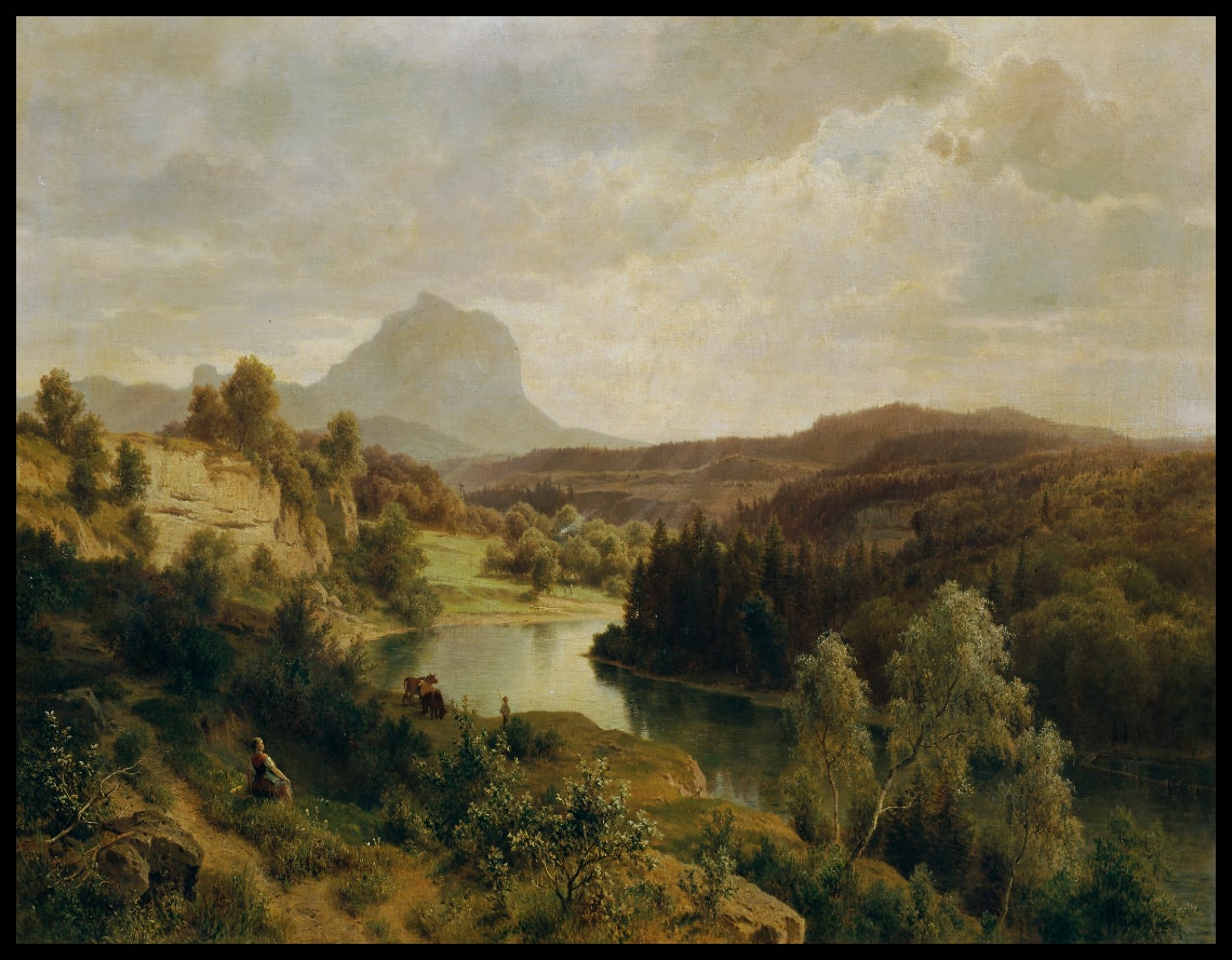 Die Traun und der Traunstein