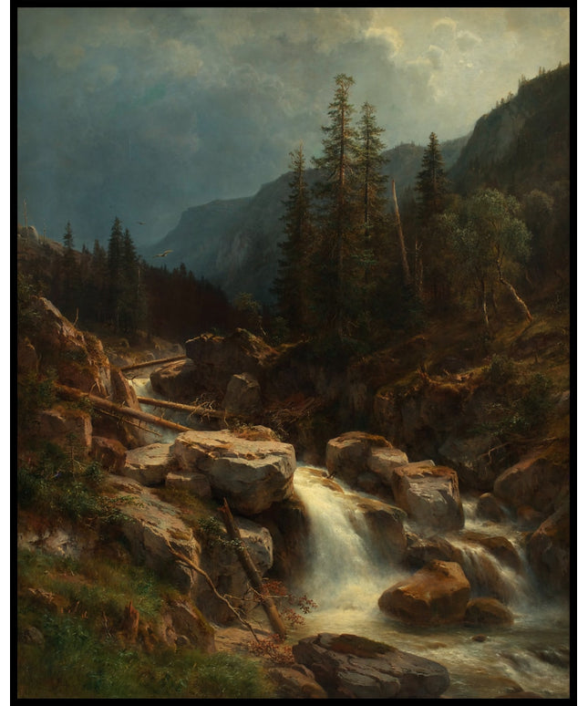 Gebirge bei aufsteigendem Gewitter