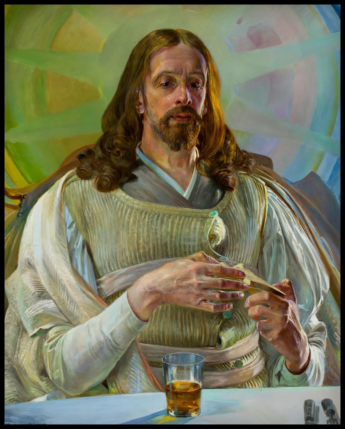 Le Christ à Emmaüs - section centrale du triptyque