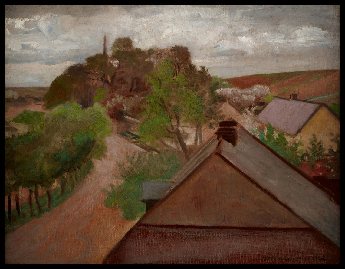 Paysage de campagne avec une route