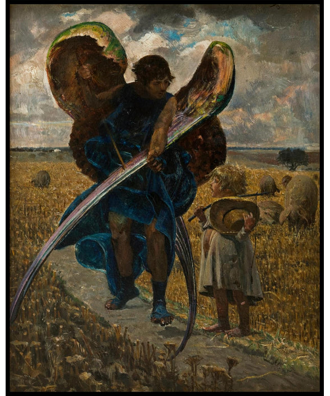 Following the Angel – Triptych (Central Part)