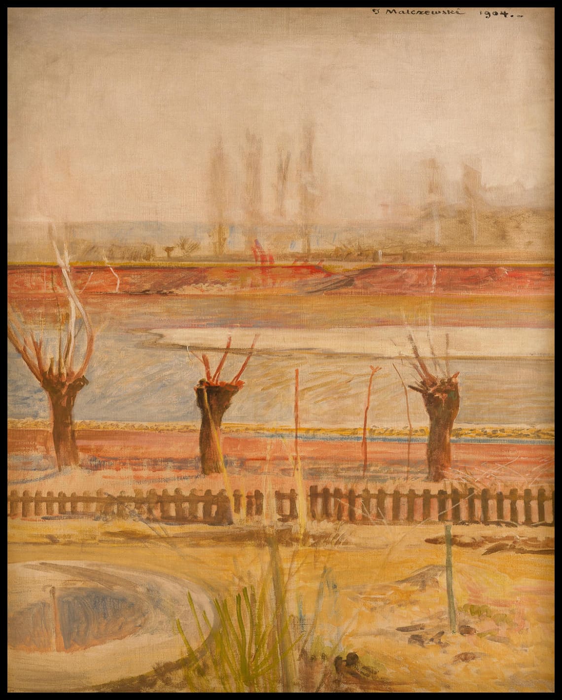 Paysage des bancs de la Vistule