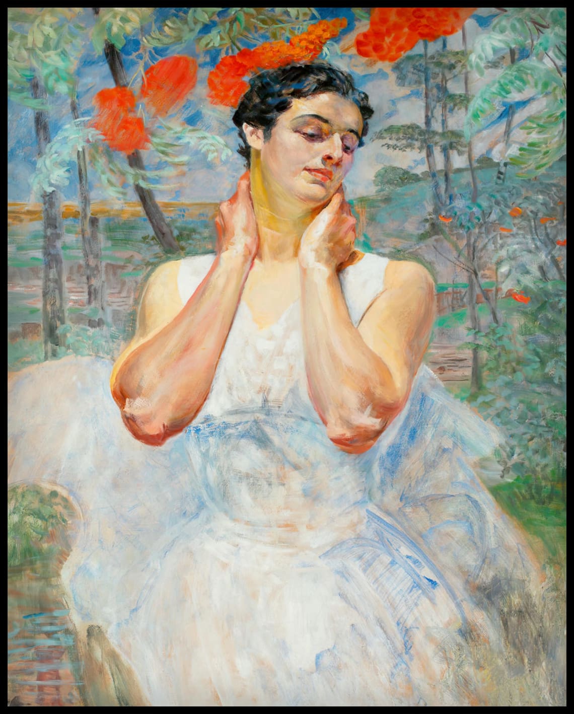 Portrait d'une femme à la rowanberry