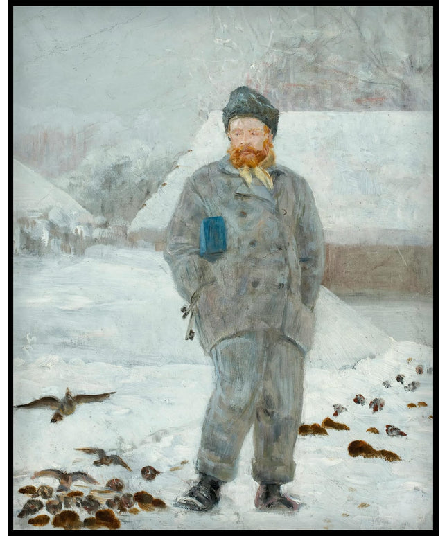 Portrait of Adolf Dygasiński with birds