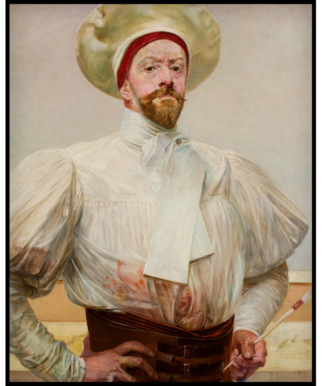 Self-Portrait in a White Attire