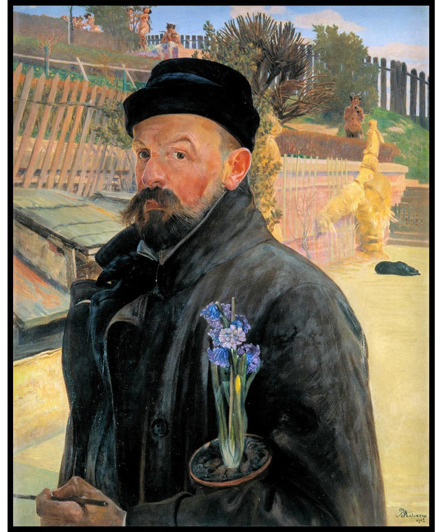 Self-Portrait with a Hyacinth