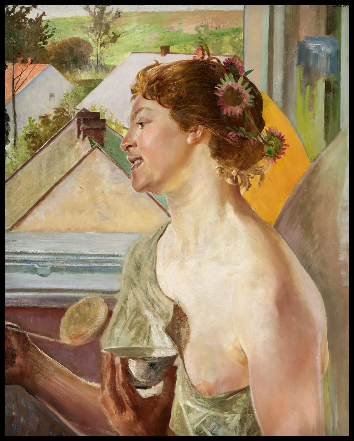Soap bubbles (Femme avec une tasse)