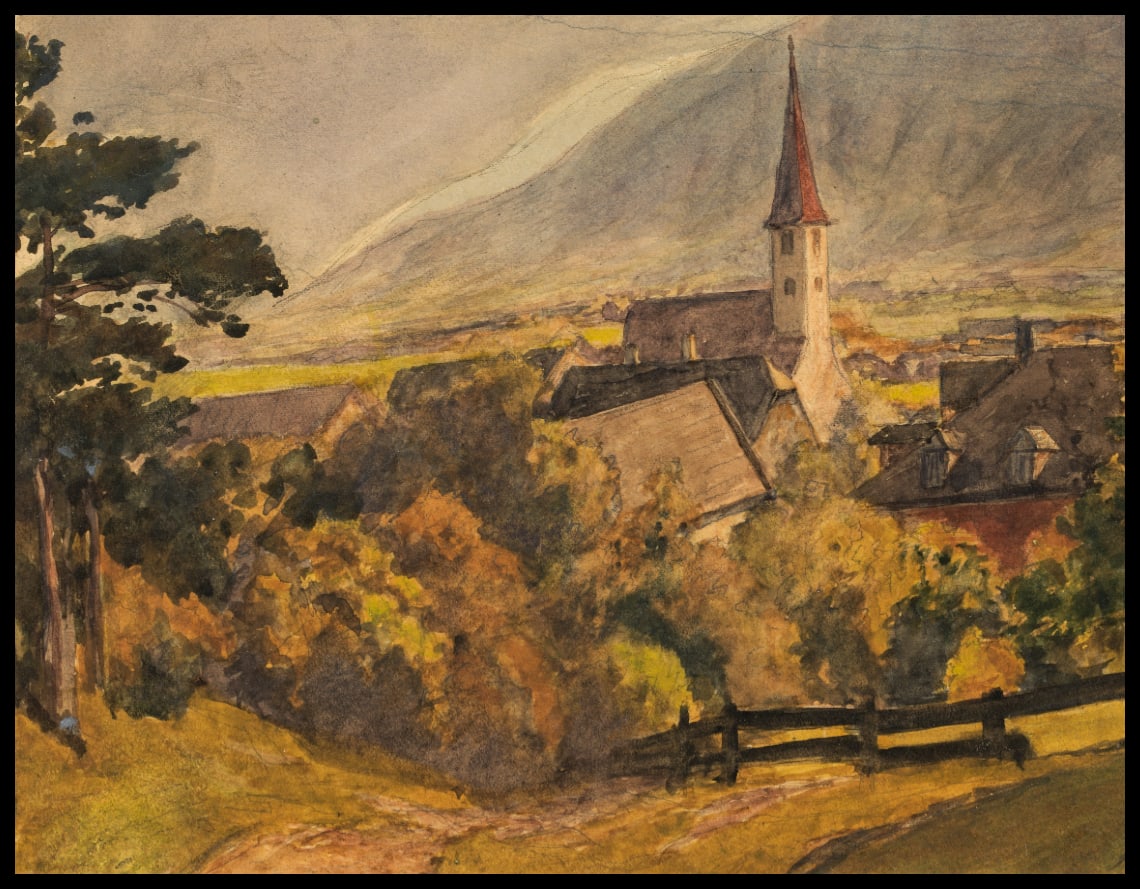 Paysage de village