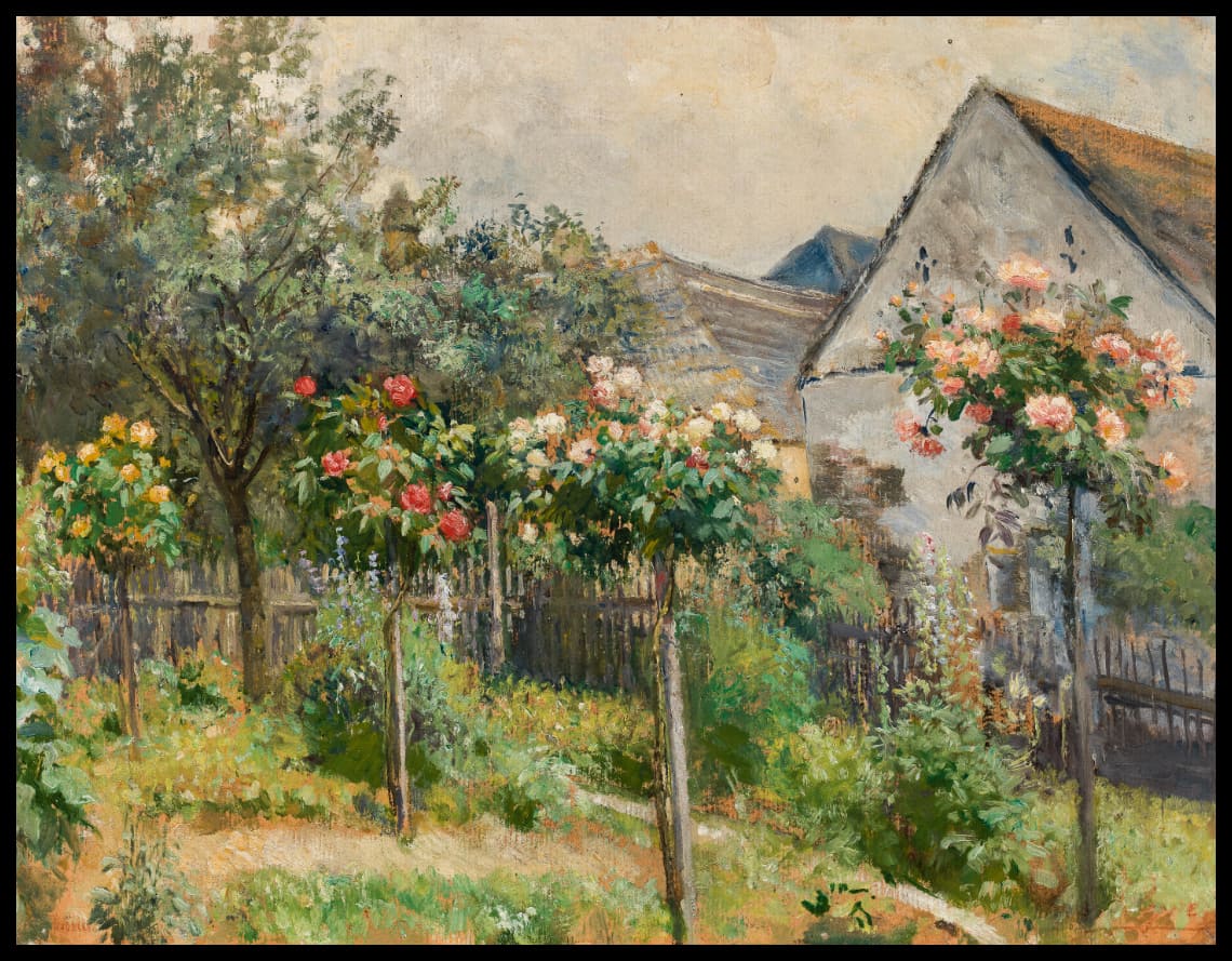 Jardin de roses à Strass im Strassertal