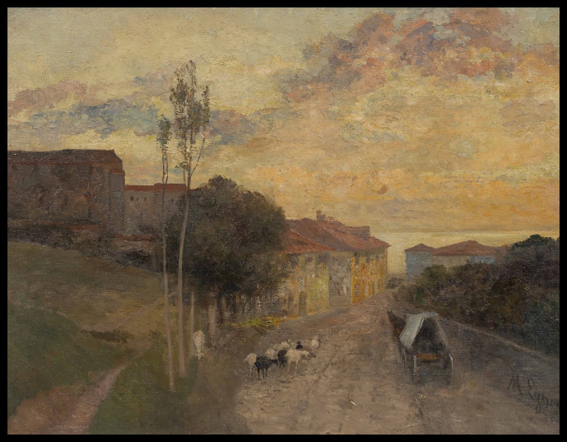Coucher de soleil à Duino
