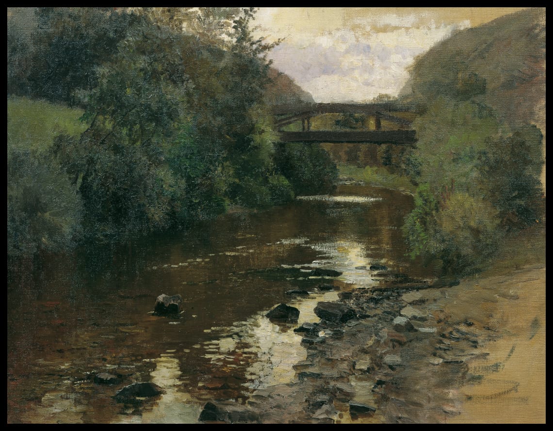 Waldwasser mit Brücke
