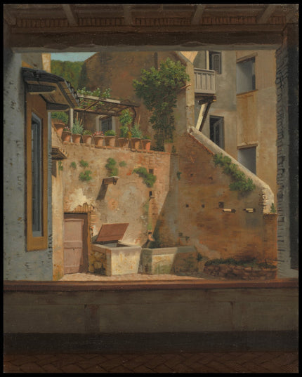 A Courtyard in Rome. Copy after Eckersberg