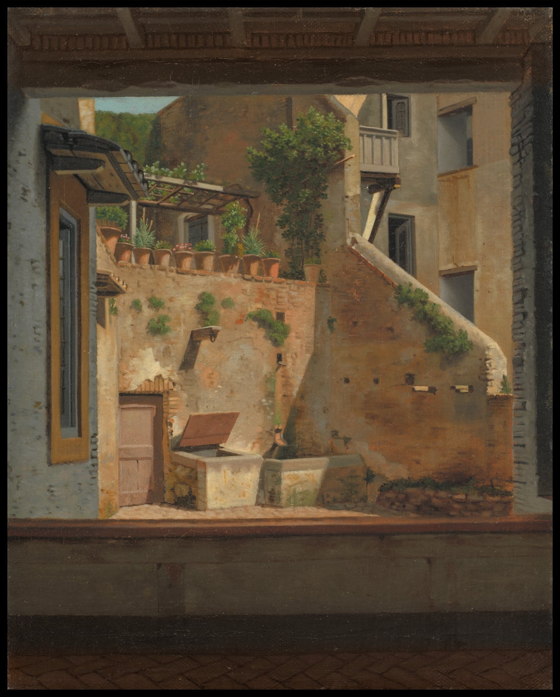 A Courtyard in Rome. Copy after Eckersberg