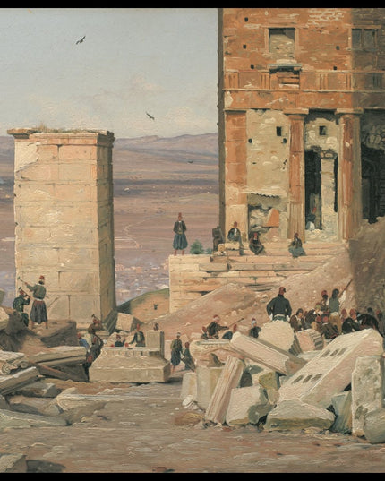 Greeks Working in the ruins of the Acropolis