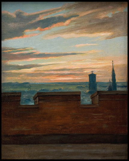 View of Copenhagen at Sunset