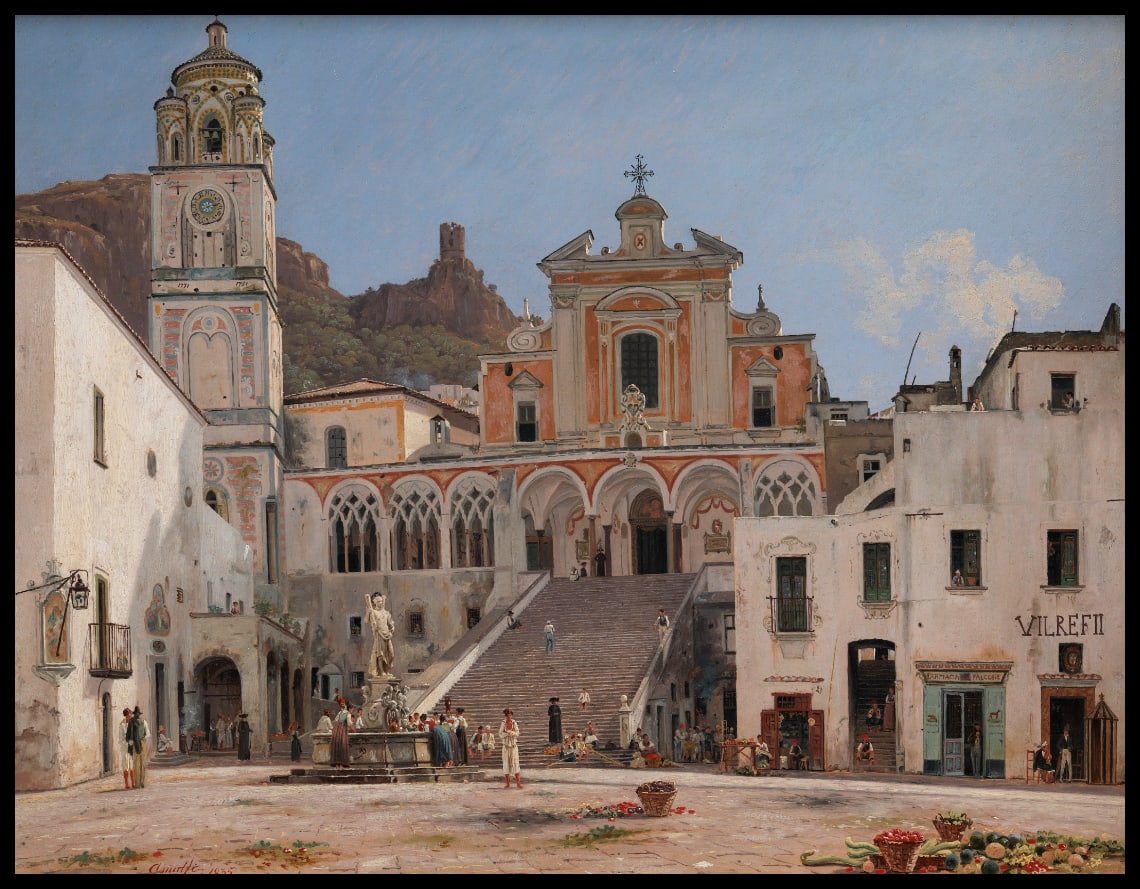 View of the Square in Amalfi