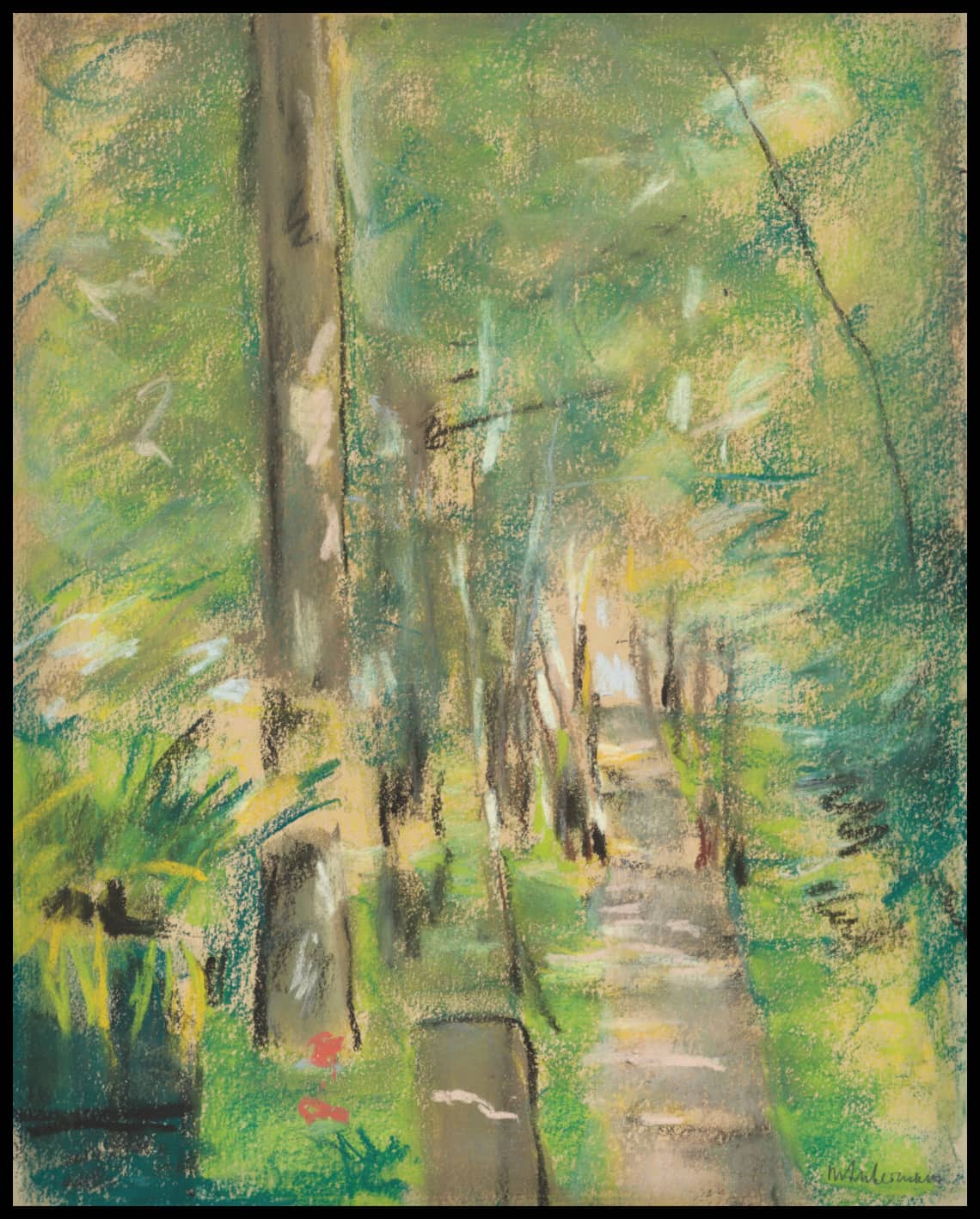 Birkenallee im Wannseegarten