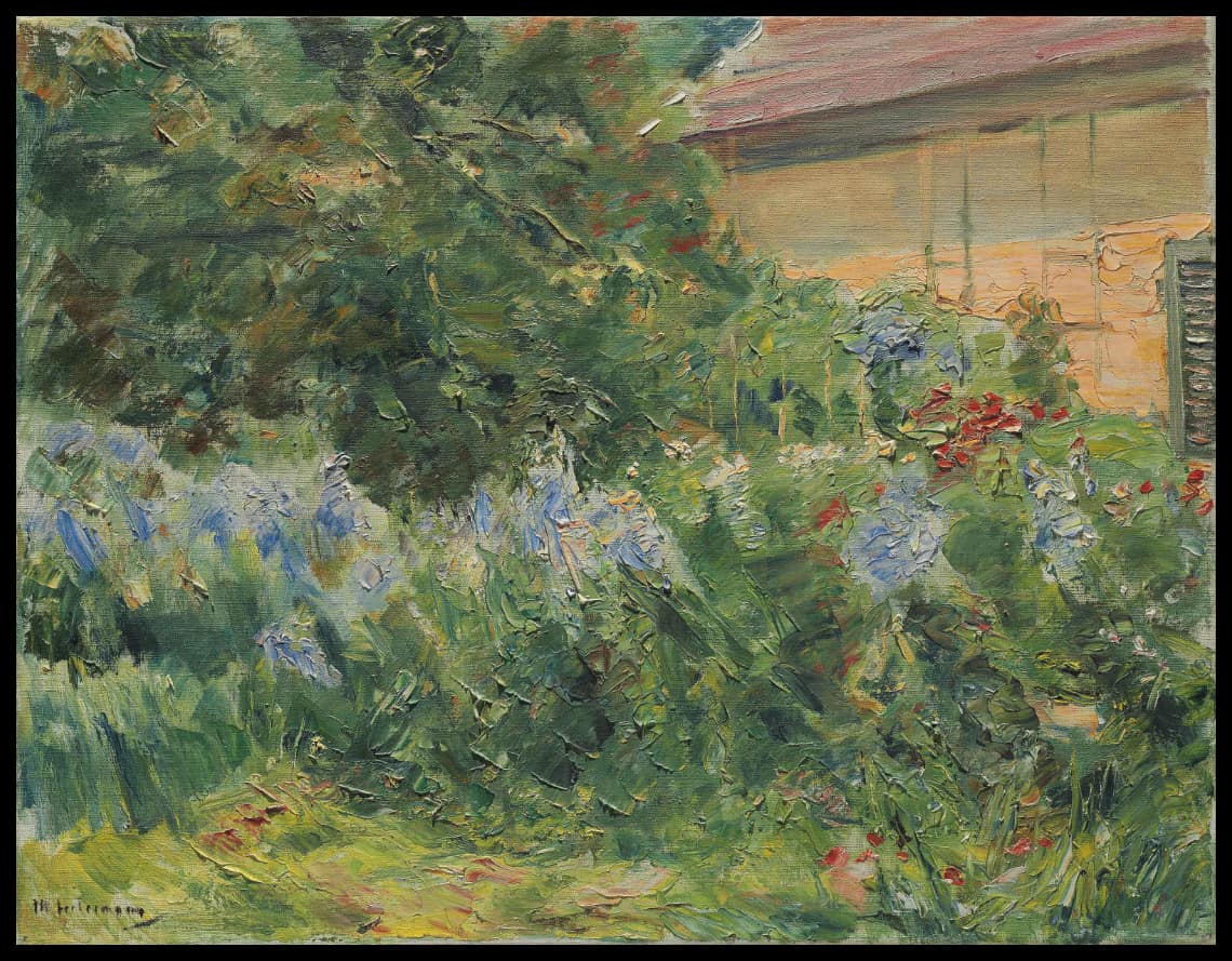 Blumenstauden am Gärtnerhäuschen nach Nordwesten