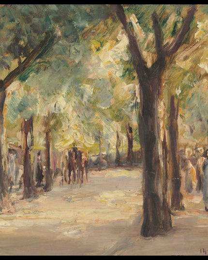 Grosse Seestrasse, in Wannsee mit Spaziergängern